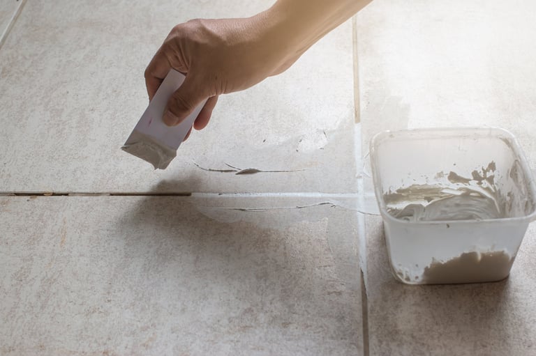 Professional marble crack repair